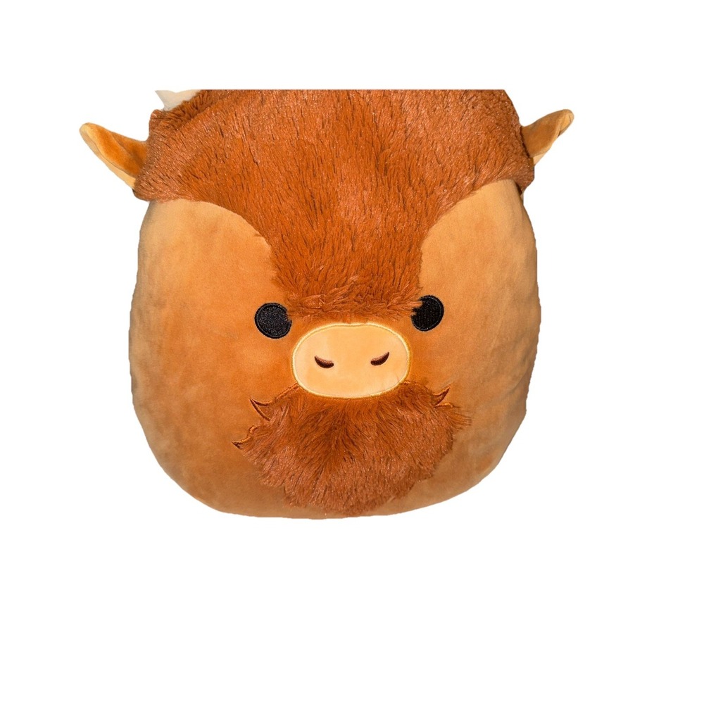 Kellytoy Squishmallows Dunkie the Bison Brown Fuzzy Plush Stuffed Animal 8 inch - Picture 4 of 8